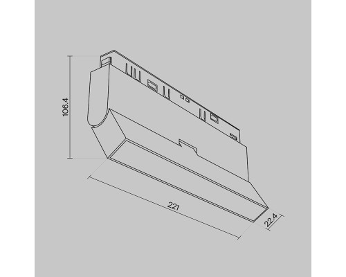 Трековый светильник Technical TR036-4-12W3K-DS-W