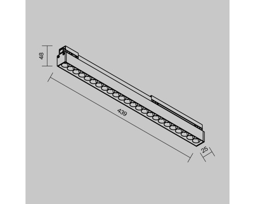 Уличный трековый светильник Outdoor O-TR02-2-S-24WB3K