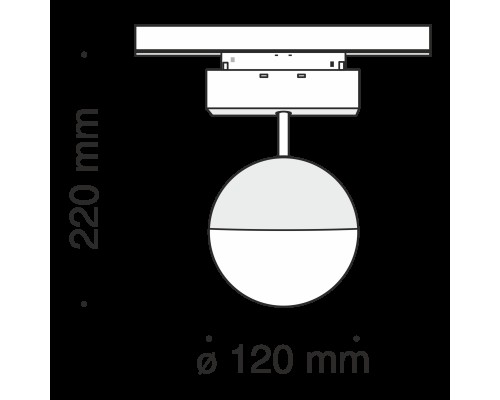 Трековый светильник Technical TR017-2-10W3K-B