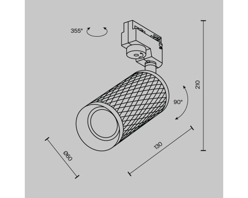 Трековый светильник Technical TR011-1-GU10-W