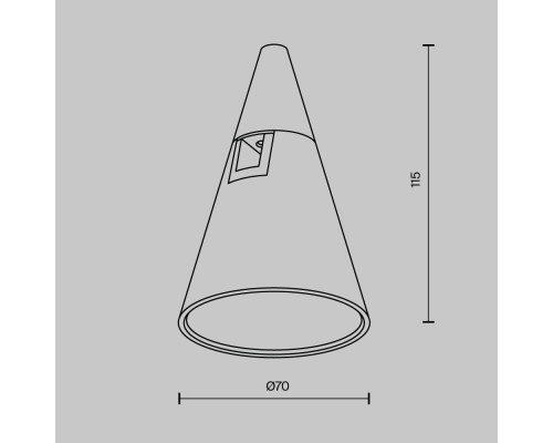 Трековый светильник Technical TR146-1-5W3K-B