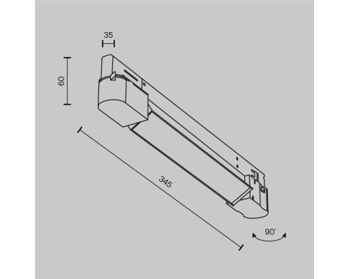Трековый светильник Technical TR196-3-10W2.7K-W(N)