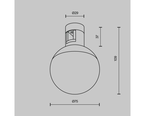 Трековый светильник Technical TR149-1-5W4K-B