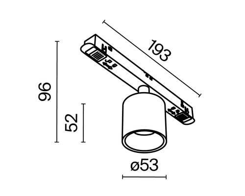 Трековый светильник Technical TR132-2-7W3K-W