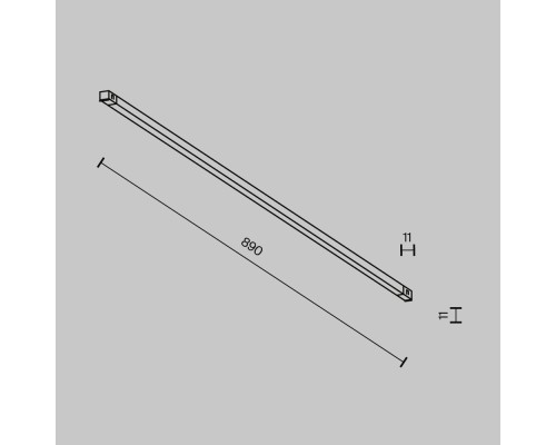 Трековый светильник Technical TR240-2-18W3K-B