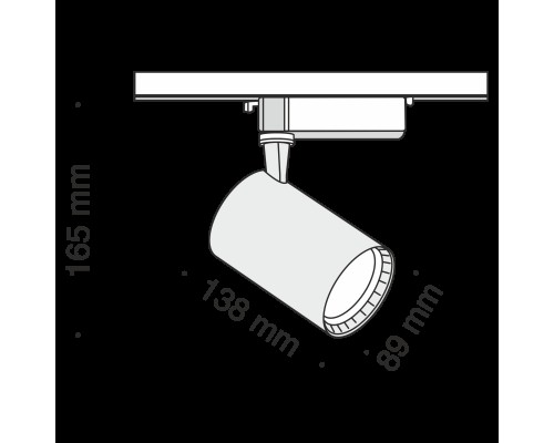 Трековый светильник Technical TR003-1-17W3K-B