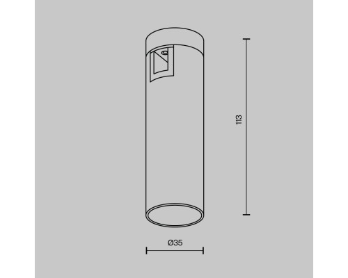 Трековый светильник Technical TR143-1-5W3K-W-BS