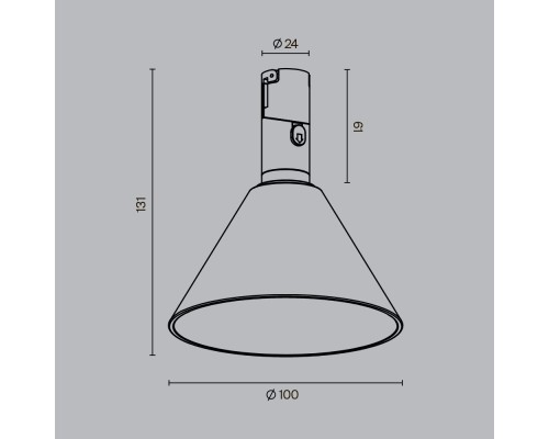 Трековый светильник Technical TR206-1-3W3K-B