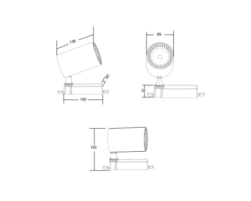 Трековый светильник Technical TR029-3-20W4K-B