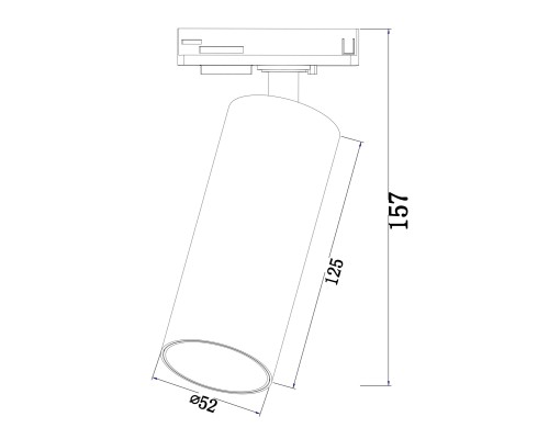 Трековый светильник Technical TR021-1-12W3K