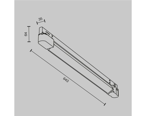 Трековый светильник Technical TR196-3-20W2.7K-W