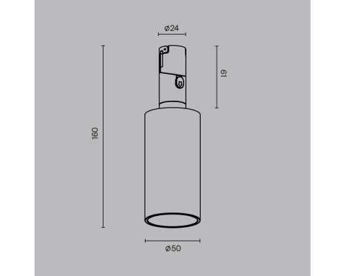 Трековый светильник Technical TR207-1-3W3K-B