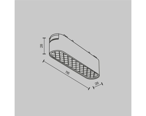 Трековый светильник Technical TR084-1-6W3K-W