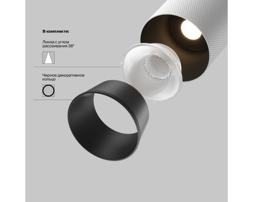 Трековый светильник Technical TR097-2-12W4K-M-BW