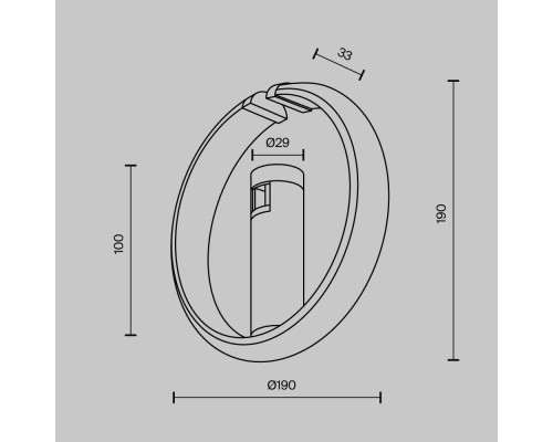 Трековый светильник Technical TR230-1-10W3K-BS