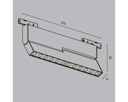 Трековый светильник Technical TR194-1-12W3K-M-B