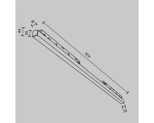 Трековый светильник Technical TR030-4-30W3K-WW-DS-B