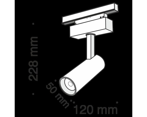 Трековый светильник Technical TR019-2-10W4K-B