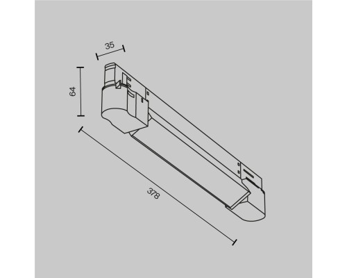 Трековый светильник Technical TR196-3-10W4K-B