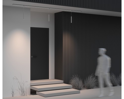 Уличный трековый светильник Outdoor O-TR01-1-P-8WW3K