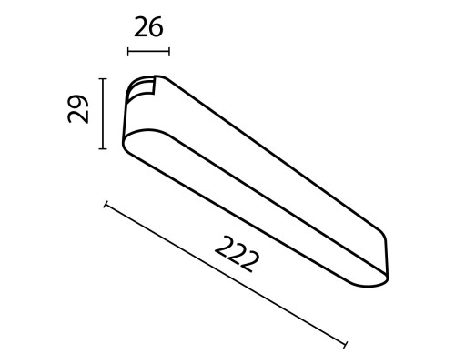 Трековый светильник Technical TR080-1-12W4K-W