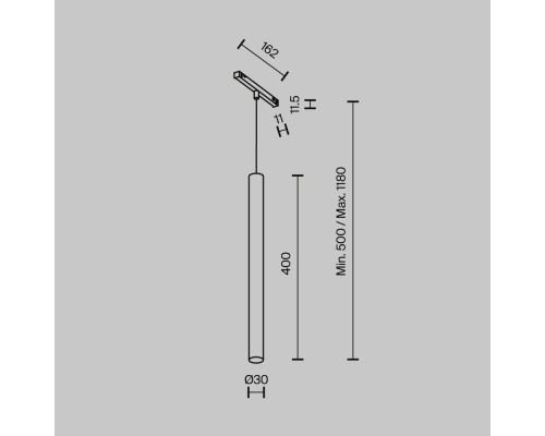 Трековый светильник Technical TR245-4-7WTW-DSZ-B
