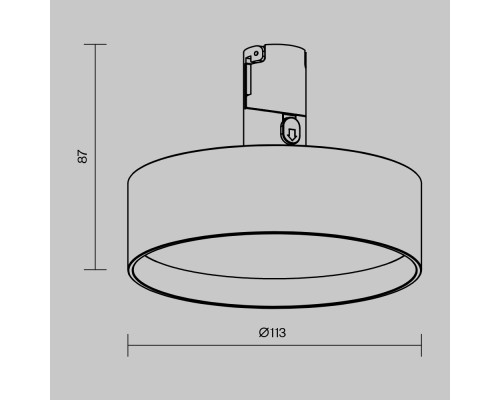 Трековый светильник Technical TR204-1-12W3K-B