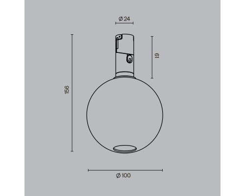 Трековый светильник Technical TR205-1-3W3K-B