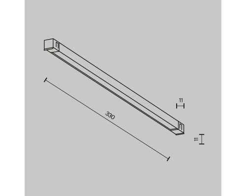 Трековый светильник Technical TR240-2-6W3K-B