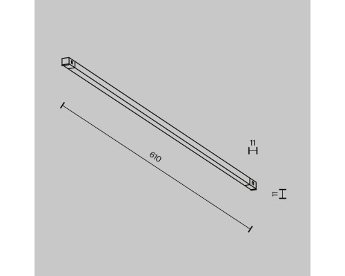 Трековый светильник Technical TR240-2-12W4K-B
