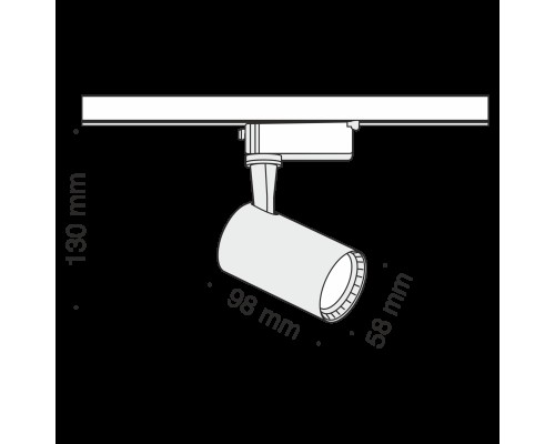 Трековый светильник Technical TR003-1-6W4K-W