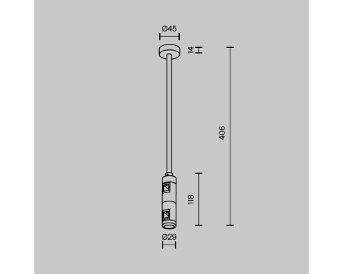 Комплектующие для трековой системы Technical TRA158C-D1-B