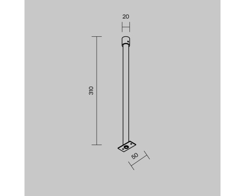 Комплектующие для уличной трековой системы Outdoor O-TR001-HL-W300