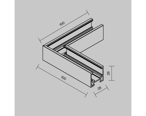 Комплектующие для трековой системы Technical TRAMN034CL-41W