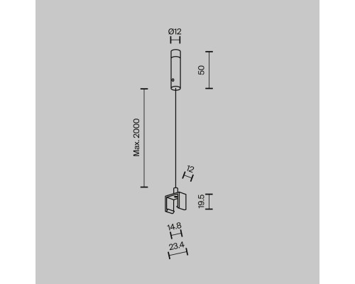 Комплектующие для трековой системы Technical TRA239SW-2B