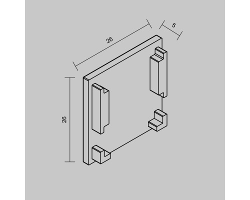Комплектующие для трековой системы Technical TRAMN034EC-41W