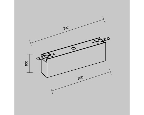 Комплектующие для уличной трековой системы Outdoor O-TR001-BX-W