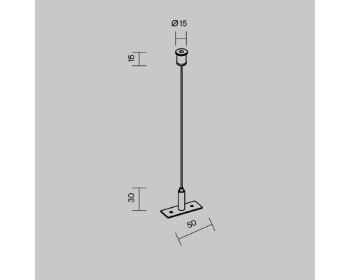 Комплектующие для уличной трековой системы Outdoor O-TR001-PW-H2M
