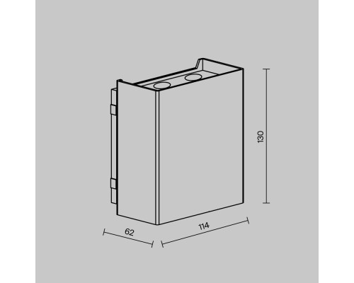 Уличный настенный светильник Outdoor O505WL-L6B3K