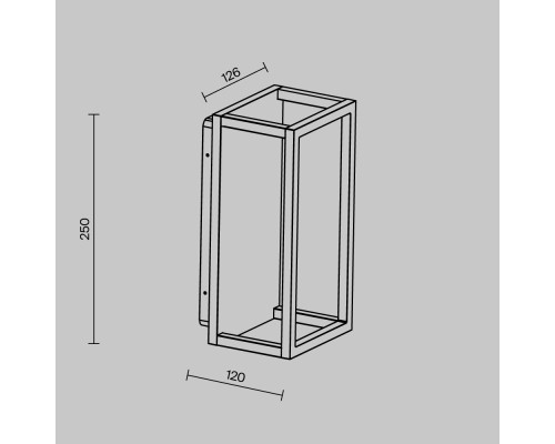 Уличный настенный светильник Outdoor O527WL-L12B3K