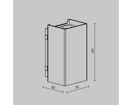 Уличный настенный светильник Outdoor O505WL-L3B3K