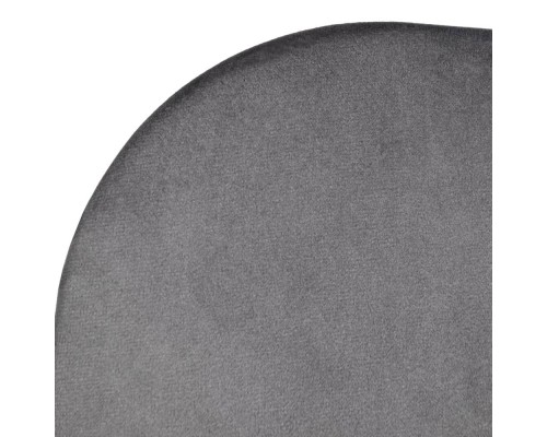 Стул Seven Style тёмно-серый велюр с чёрными ножками