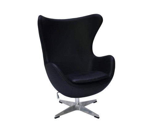 Кресло EGG CHAIR чёрный, натуральная кожа Кресло EGG CHAIR чёрный, натуральная кожа