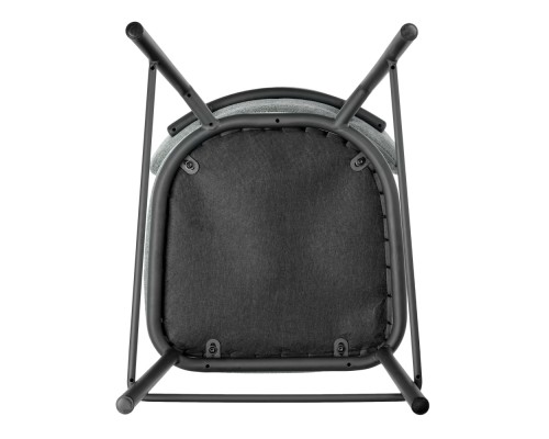 Стул полубарный Lucas 2 шалфей шенилл с чёрными ножками