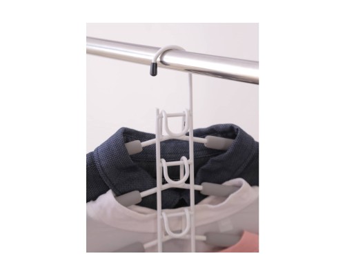 Вешалка-трансформер для одежды Гинго 5 в 1 серая