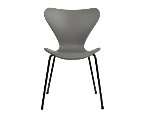 Комплект из 4-х стульев Seven Style серый с чёрными ножками