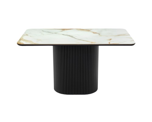 Стол Festa 140x85x77см, керамогранит Calacatte gold