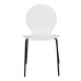 Стул Wave белый с черными ножками
