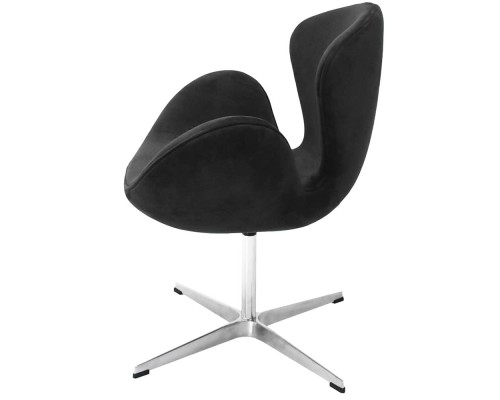 Кресло SWAN STYLE CHAIR графит, искусственная замша