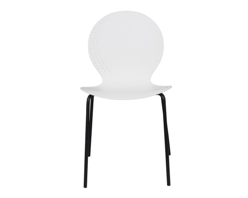 Комплект из 2-х стульев Wave белый с черными ножками